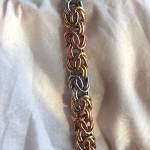 Tri-color 14k bracelet